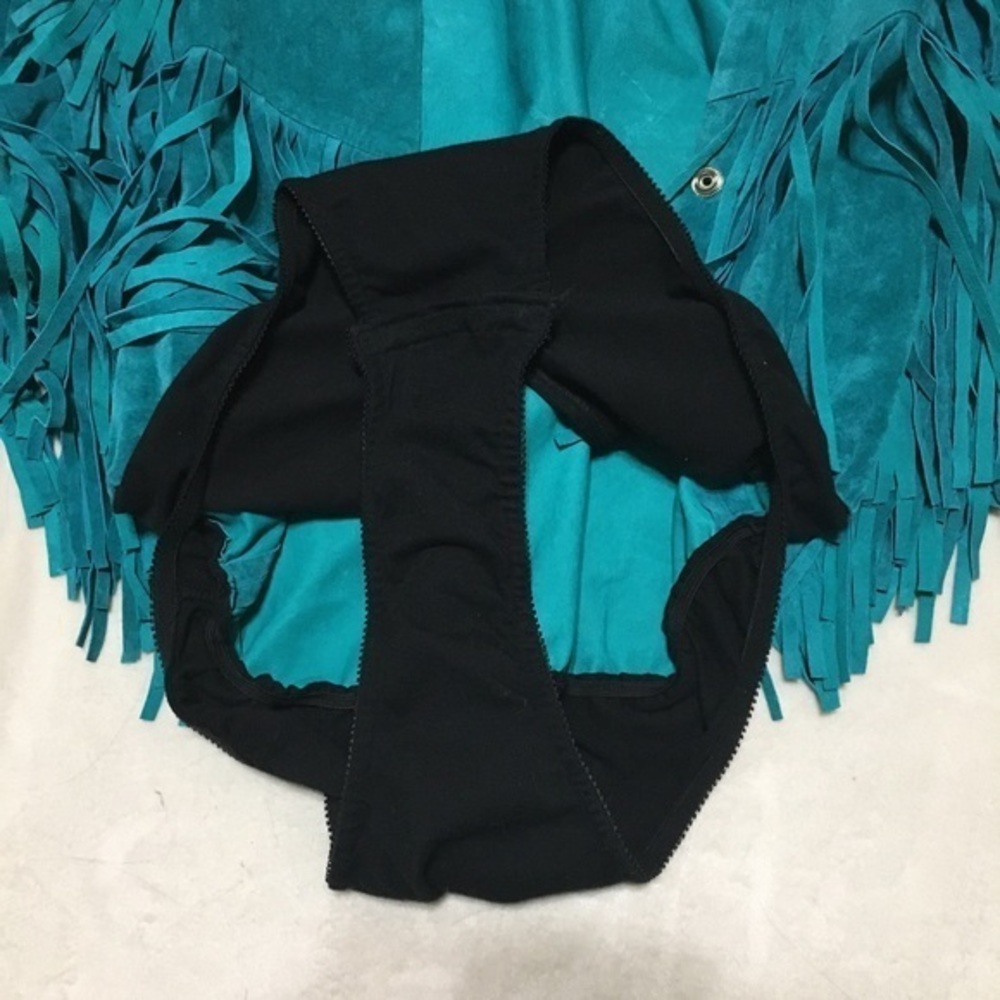 Karen Okada For David Howard Vintage Turquoise teal  Leather Fringes Jacket 12 - Picture 4 of 11